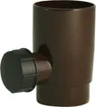 Produktbild: Marley Regensammler mit Überlaufstop DN53 Regenwasserfilter Fallrohrfilter braun