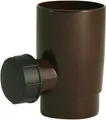 Produktbild: Marley Regensammler mit Überlaufstop DN53 Regenwasserfilter Fallrohrfilter braun