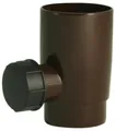 Produktbild: Marley Regensammler NW 53 mm, mit Überlaufstop, braun  Halbrunde Dachrinne braun