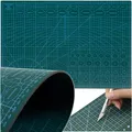 Produktbild: Schneidmatte A2 selbstheilend, beidseitig mit Raster – 60×45 cm, 4 mm, 3-lagiges PVC, rutschfest – Cutting Mat für Basteln, Nähen, Patchwork, Modellbau – BIGSTREN