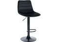 Produktbild: CLP Barhocker Lex Samt I Metallgestell Höhenverstellbar Mit Fußstütze Und 360 Grad Drehbar