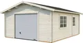 Produktbild: Palmako Garage Roger, BxTxH: 470x570x287 cm, mit Sektionaltor, transparent