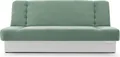 Produktbild: MOEBLO Schlafsofa CYPRUS – Sofa Kippsofa Klappsofa Click-Clack Couch für Wohnzimmer Federkern Sofagarnitur Polstersofa mit Bettkasten und Schlaffunktion (BxHxT): 192x85x92 cm (Mint + Weiß - Soro 34 + Soft 17)