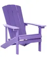 Produktbild: Beliani Moderner Muskoka Gartenstuhl violett Purpur mit Breiten Armlehnen Adirondack