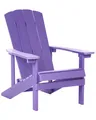 Produktbild: Moderner Muskoka Gartenstuhl violett purpur mit breiten Armlehnen Adirondack