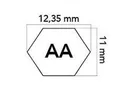 Produktbild: Band Hexagonal AA90 Rasenmäher Aufsitzmäher Universelle 12, 7x2286mm