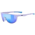 Produktbild: uvex sportstyle 515 - Sportbrille für Kinder - starker Schutz vor Sonnenstrahlung - druckfreier Sitz & perfekter Halt - lavender matt/mirror blue - one size