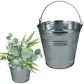 Produktbild: Zinkeimer 10 Liter 1 St. Blecheimer verzinkt Wassereimer Metall Deko Asche Pflanzen Eimer