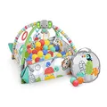 Produktbild: Bright Starts, Erlebnisdecke & Bällebad mit 40 Bällen 5in1 Your Way Ball Play - Totally Tropical, Spieldecke mit Spielbogen, 20+ Min Licht und Musik, Krabbeldecke mit 7 Spielzeuge, ab der Geburt