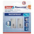 Produktbild: tesa WATERPROOF Small Klebehaken für max. 1,0 kg 1,4 x 3,4 cm, 2 St.