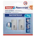 Produktbild: tesa WATERPROOF Small Klebehaken für max. 1,0 kg 1,4 x 3,4 cm, 2 St.