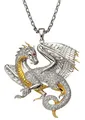 Produktbild: Firetti Kettenanhänger Schmuck Geschenk Silber 925 Halsschmuck Anhänger Drache, mit Zirkonia (synth)