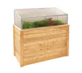 Produktbild: Hochbeet mit Frühbeetaufsatz Klassik Plus 130 Lärchenholz Natur 130x65x130 cm