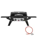 Produktbild: Royal Gourmet 2-Brenner Tragbarer Gasgrill, 5 kW Tischgrill mit klappbaren Seitentischen, portabler BBQ Grill für Balkon, Terrasse, Garten Schwarz