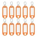 Produktbild: Wedo 262103406 Schlüsselanhänger Kunststoff (mit S-Haken, auswechselbare Etiketten) 10 Stück, orange