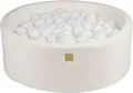 Produktbild: MEOWBABY Schaumstoff-Bällebad 90x30 cm mit 200 Bällen - Schneeweiß: Weiß