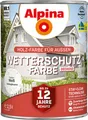 Produktbild: Alpina Wetterschutzfarbe 2,5l, Bis zu 12 Jahre Wetterschutz, Nässeschutz, gegen Pilz- und Algenbefall