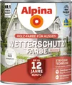 Produktbild: Alpina Wetterschutzfarbe Holzfarbe deckend Weiß 2,5 Liter