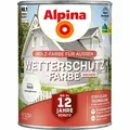 Produktbild: Alpina Wetterschutzfarbe Holz-Farbe für Außen deckend weiß 2,5 L