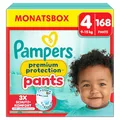 Produktbild: Pampers Premium Protection Pants Größe 4, 168 Windeln, 9kg-15kg, Mit 360° Passform und 2x breiteren Bündchen als vorher für unseren besten Komfort & Schutz