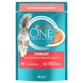 Produktbild: PURINA ONE STERILCAT ADULT KATZENFUTTER NASSFUTTER MIT LACHS KAROTTEN 24x85g