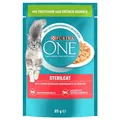 Produktbild: PURINA ONE STERILCAT ADULT KATZENFUTTER NASSFUTTER TRUTHAHN & GR. BOHNEN 52x85g