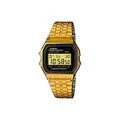 Produktbild: Casio Unisex Quartz Armbanduhr, 35.00mm GehäusegröÃŸe mit LCD digital Zifferblatt und Gold Metallarmband Armband A159WGEA-1EF