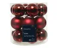 Produktbild: Christbaumkugeln Weihnachtskugeln Glas Ø 4 cm rot matt/glanz 18 Stück