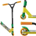 Produktbild: ArtSport Stunt Scooter Street Life - Trick Roller für Kinder & Jugendliche - 360° Lenker, 100 mm Alu Räder - Tretroller Schwarz Gelb Orange - Schwarz/Gelb