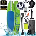 Produktbild: BRAST® SUP Board Shark | Aufblasbares Stand up Paddle Set | 320x81x15cm