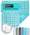 Produktbild: Blumbach® Duschmatte rutschfest 53x53cm - 100% BPA-frei - Inkl. 2 Haken zum Aufhängen - griffige Antirutschmatte Dusche & Badewanne, Duscheinlage, Rutschmatte schimmelresistent & maschinenwaschbar