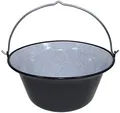 Produktbild: Ungarischer Gulaschkessel aus bruchsicherem Emaille Outdoor Camping Lagertopf Verschiedene Größen (10 Liter)