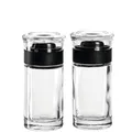 Produktbild: Leonardo Cucina Salz- und Pfefferstreuer Set, 2-tlg., spühlmaschinengeeignete Gewürzstreuer aus Glas, 40 ml, 9 cm x 4,3 cm, 037715