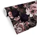 Produktbild: K&L Wall Art Mustertapete Vintage Blumentapete Floral Schlafzimmer Tapeten Lila Mustertapete Blumen, Blütentraum Tapete bunt 0.48 m x 10.08 m
