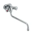Produktbild: KLUDI Wannenfüll- und Brausearmatur, Brausebatterie DN 10, Stichmaß 45 mm mit Terralux-Griffen, verchromt, 254110515