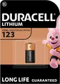 Produktbild: Duracell 123, Lithium Fotobatterie, CR123 CR123A CR17345, 1400mAh, 1er Pack