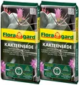 Produktbild: Floragard Kakteenerde 2x5L - für alle Kakteen und sukkulenten Pflanzen - schonend aufgedüngt - mit reinem Quarzsand 120183, Braun