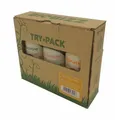 Produktbild: BioBizz TryPack Indoor BioBloom BioGrow Topmax + Zuchtschema Try Pack