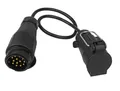 Produktbild: 10012 Adapterkabel Anhänger, 13poliger Stecker auf 7poliger Dose, 40 cm