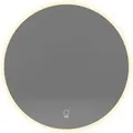Produktbild: HOME DELUXE - LED-Spiegel SILA - 80 cm - Rund - 3 verschiedene Lichtfarben - Antibeschlagssystem - 38 Watt Gesamtleistung I Wandspiegel Badspiegel ... - Transparent