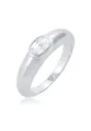 Produktbild: Elli Fingerring Bandring Zirkonia Oval Solitär 925 Sterling Silber