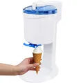 Produktbild: Gino Gelati GG-45W-Blue Rico 4in1 Softeismaschine, Eismaschine, Frozen Yogurt-Milchshake Maschine, Flaschenkühler