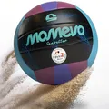 Produktbild: Momevo Sunsetter Beachvolleyball, DVV Zertifiziert, offizielle Größe 5, weiche PU Oberfläche - für Outdoor Sandsport Strandsport Geschenk (Palm Purple, Ohne Ballpumpe)