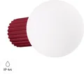 Produktbild: Wandleuchte HALO burgunderrot IP44 1xG9 8W Aluminium/Glas 12x17x12cm Sollux Lighting