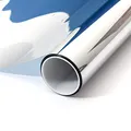 Produktbild: Sonnenschutzfolie Energiesparfolie Spiegelfolie Wärmeisolierung Fensterfolie Mittlere Tönung (Silver 20) Innen 80 x 100 cm