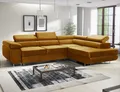 Produktbild: MODERNO Ecksofa mit Schlaffunktion AVESTA, Schlafcouch Wohnlandschaft, Gold, Breite Rechts