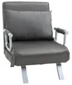 Produktbild: HOMCOM 3-in-1 Schlafsofa mit Armlehne Schlafsessel Klappbett Chaiselongue