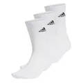 Produktbild: adidas Unisex 3-Streifen Cushioned Crew 3 Paar socken, Weiss Schwarz, 37-39 (S)