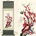 Produktbild: Asiatische Wandkunst für Wohnzimmer, ChinoiserieDekor, vertikale Wandrolle, S...