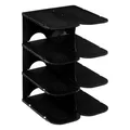 Produktbild: Schuhablage für Schrank 4 Paare Schuhregal schwarz 26,5 x 24,5 x 37,8 cm 5five